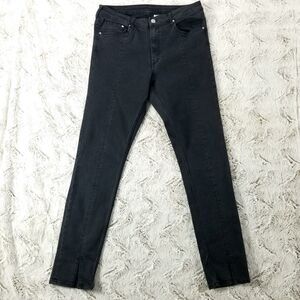 Denim jeans‎ Mens 32×32 Black Skinny Ankle Dark Wash